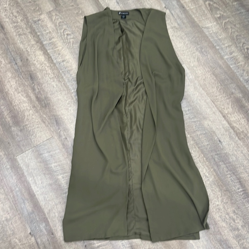 Olive green vest